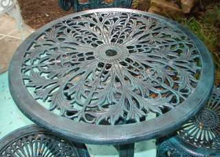 MEXICAN Outdoor Cast Aluminum Patio Bistro Set FRENCH design free 