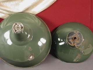 Round Green Enamel Vintage Outdoor/Industrial Shades  