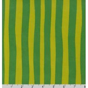  Celebrate Seuss FLANNEL Grass Green and Lime Green Stripes 