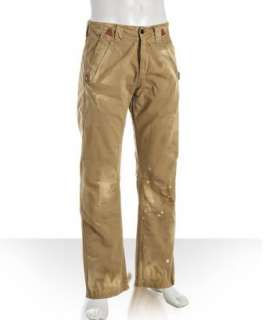 PRPS beige cotton distressed Pilot pants  