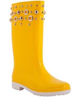 Stuart Weitzman sun jelly Splashy studded trim rain boots   