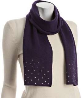 Portolano wild plum cashmere swarovski crystal scarf   up to 