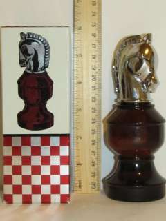   Set Lot King Queen Rook Smart Move Pawn II Bottle Decanter Full  