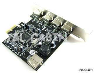 Port USB 2.0 HUB to PCI E Express Card Adapter MCS  