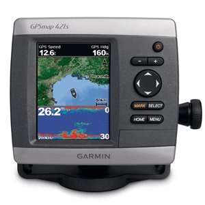  Garmin GPSMAP 421S GPS Chart Fishfinder Combo With T/M 