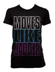 Cybertela) Moves Like Jagger Junior Girls T shirt Maroon 5 Music Tee