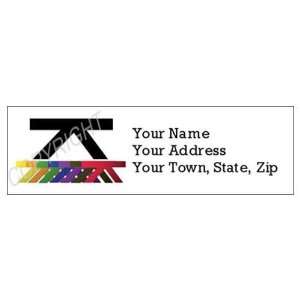  Martial Arts Belt Line Up Return Address Labels Office 