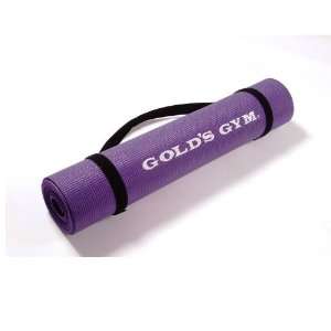  Golds Gym Yoga Sticky Mat (with carry straps) Purple 