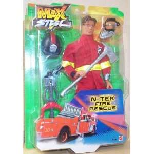  MAX STEEL   12 FIRE RESCUE ACTION FIGURE   BY MATTEL 