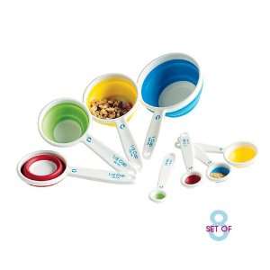  Collapsible Measuring Cups and Spoons Set of 8 Everything 