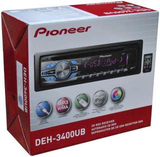 NEW 2012 Pioneer DEH 3400UB CD USB iPod iPhone Car Stereo DEH3400UB 