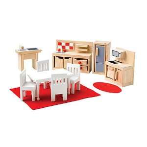   Wood Dollhouse Furniture and Miniatures, in Kitchen Toys & Games