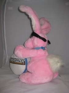 Energizer Pink Bunny Plush w Drum 13P6 19H Rabbit Stuffed Animal toy 