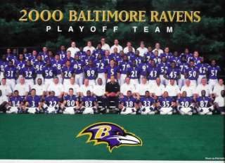 82 BALTIMORE RAVENS Team Photo lot 2000 Super Bowl Win  