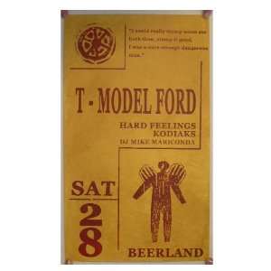  T Model Ford Hard Feelings Poster Silkscreen T Model 