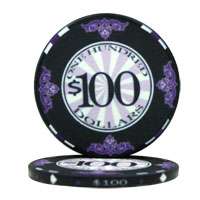 1000 Scroll Ceramic Casino Grade Poker Chip Set  