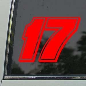  MATT KENSETH # 17 Red Decal NASCAR Truck Window Red 