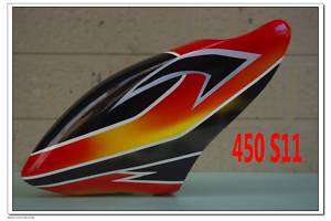 Painted Fiber Glass Canopy TREX 450 Pro Sport 450S S11  