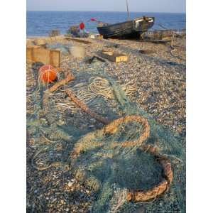  Nets and Boats on the Beach, Aldeburgh, Suffolk, England 