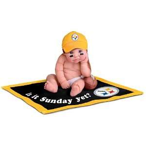   NFL Properties LLC Pittsburgh Steelers #1 Fan Lifelike Baby Doll