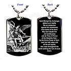 Prayer to St.Michael the Archangel Your Protection Dog Tag Pendant 