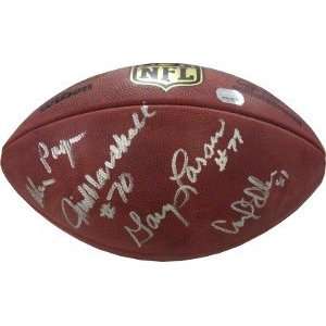   signed Official NFL New Duke Football  4 Signatures 
