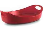 Rachael Ray Red Bubble & Brown Large Baker 5323