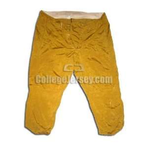 Gold No. Game Used Notre Dame Football Pair of Pants (SIZE 34)  