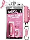 Sabre Red Bright Pink Pepper Spray Keychain OC & Help 