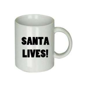  Santa Lives Ceramic Custom Coffee Cup 