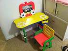 TODDLER DESK VANITY MULTI   PURPOSE AGES 2 8 3 SHELVES AND ONE DRAWER 