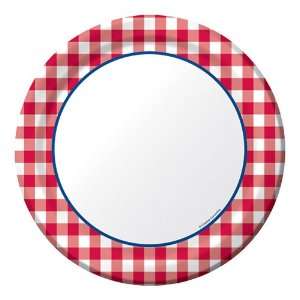  Gingham Fun Paper Luncheon Plates