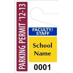   for Faculty Parking Permits ValueTag, 3 x 5