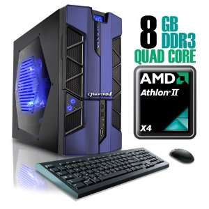   4210ABUL, AMD Athlon II Gaming PC, No O/S, Black/Blue Electronics