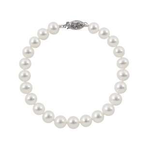  Akoya Pearl Bracelet A with 14K White Gold in Gift Box Jewelry
