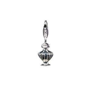   (tm) VR170 Verado Sterling Silver Antique Perfume Bottle Bead / Charm