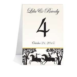  Photo Table Number Cards   Horse Chase Midnight #1 Thru 