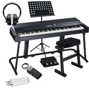 Roland V Piano KEY ESSENTIALS BUNDLE with Bench, Headphones and 