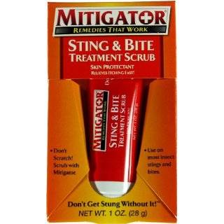 Mitigator [3 Tubes] Insect Sting & Bite Treatment Scrub, 1 Ounce Tubes 