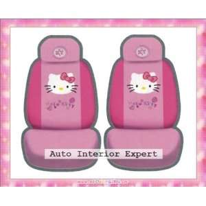   HELLO KITTY SMILING UNIVERSAL CAR SEAT COVER SET PINK H26 Automotive