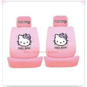   HELLO KITTY CRYSTAL UNIVERSAL CAR SEAT COVER SET PINK H04 Automotive
