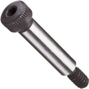Black Oxide Alloy Steel Shoulder Screw, Hex Socket Drive, #10 24, 1/4 