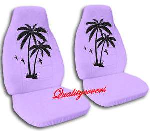 NICE SET OF PALM TREE CAR SEAT COVERS VIOLET GORGEOUS  