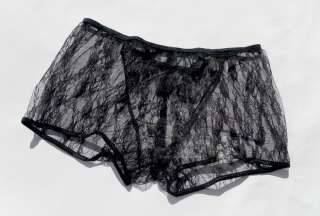 Cute Mens Underwear Thong Mesh See Through Comfortable(White,Black 