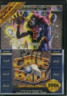 CRUE BALL; Sega Genesis 1992 100% COMPLETE; Motley Crue 014633070729 