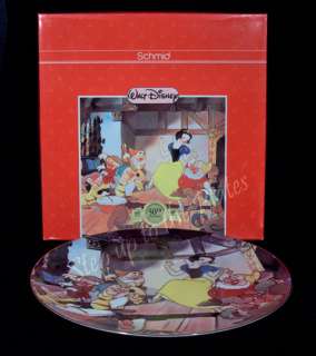 Schmid Disney Snow White & 7 Dwarfs 50th Anniversary Plate 1937   1987 