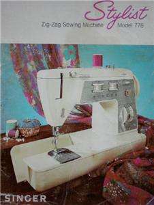 Singer 776 Stylist Sewing Machine Manual On CD  