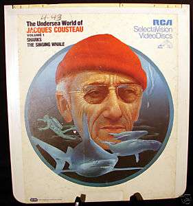 JACQUES COUSTEAU Sharks/Singing Whale Videodisc/CED  