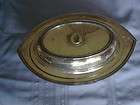 Sheffield Silverplate Double Serving Vegetable Bowl sig