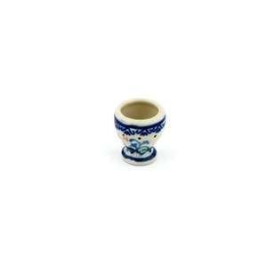  Boleslawiec Polish Pottery mini goblet H3151C pattern 1055 